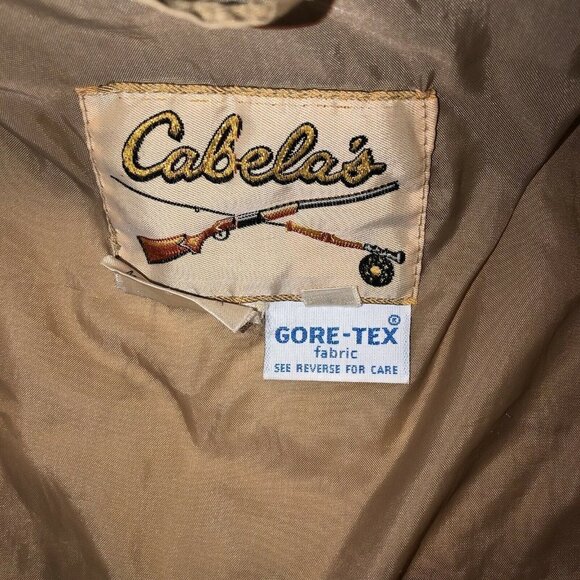 Vintage CABELAS Gortex Mens Hunting Jacket Hooded Parka Coat USA Made - Picture 12 of 13